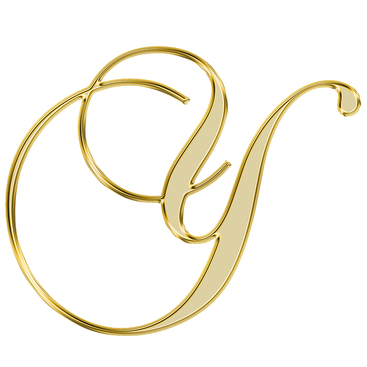 Golden Letter Q Design