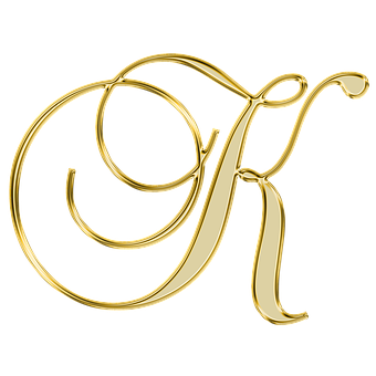 Golden Letter R Design