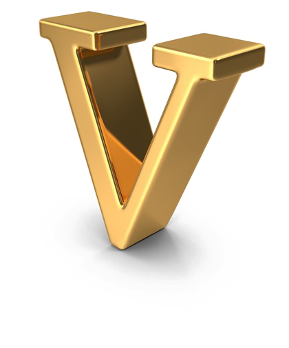 Golden Letter V3 D Rendering