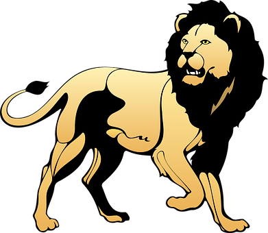 Golden_ Lion_ Silhouette