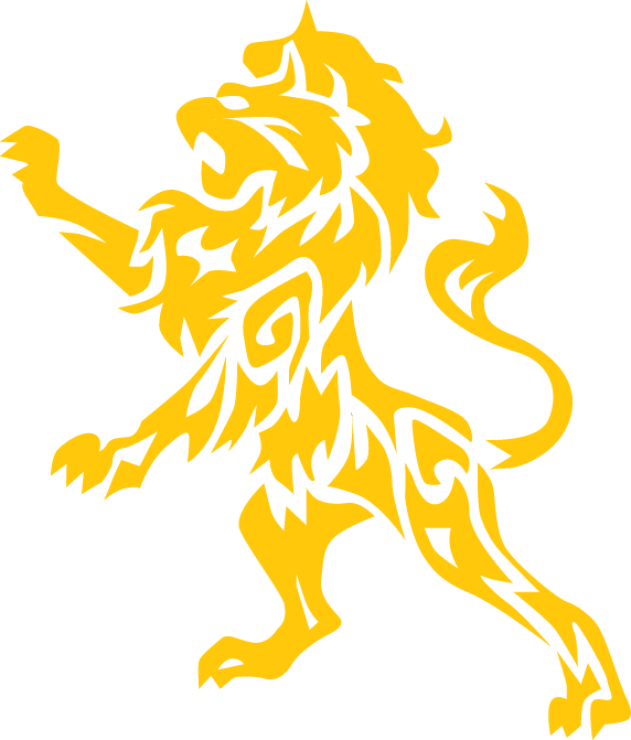 Golden Lion Tattoo Design