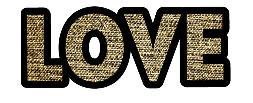 Golden Love Textured Background
