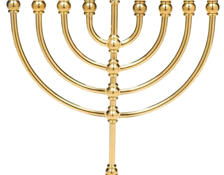 Golden Menorah Hanukkah Symbol