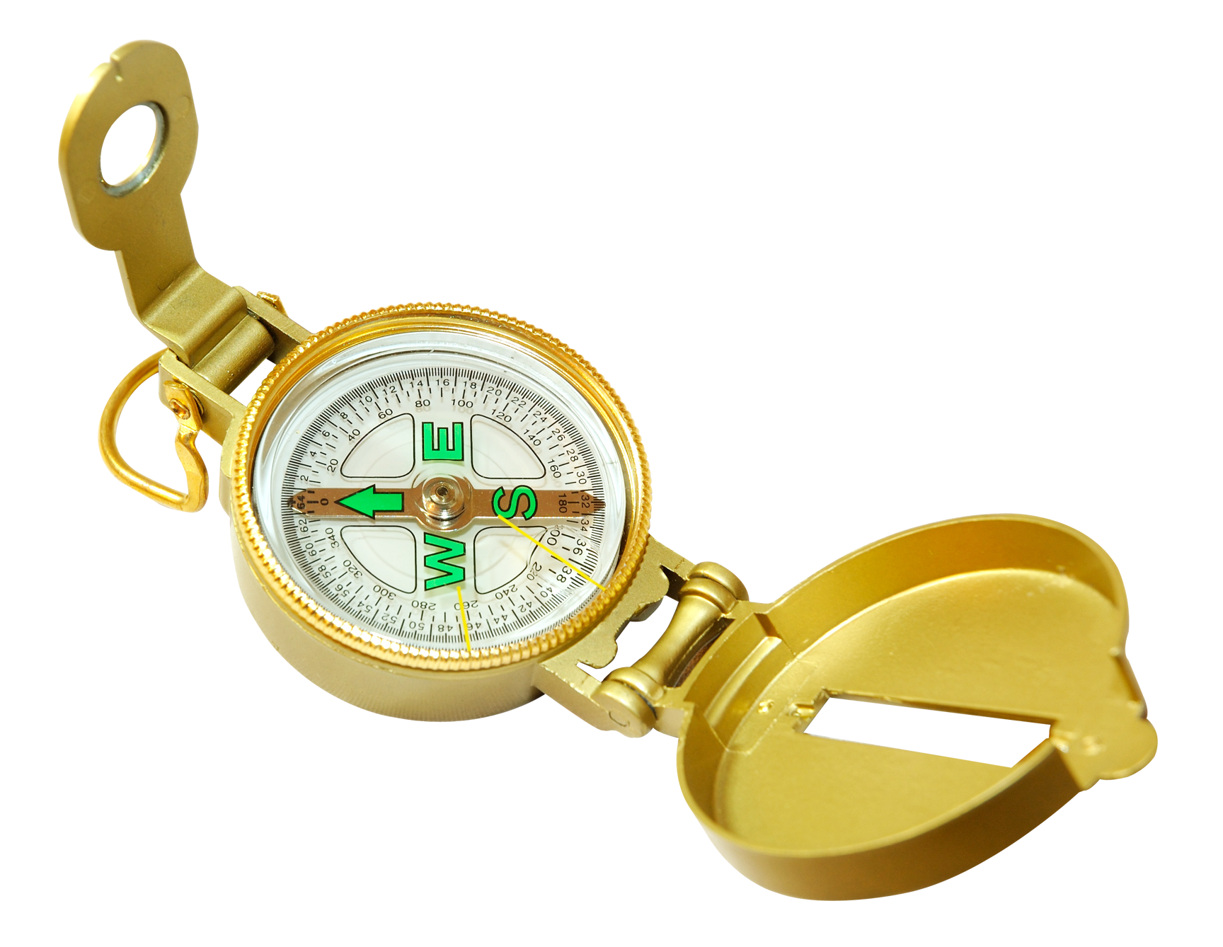 Golden Navigational Compass