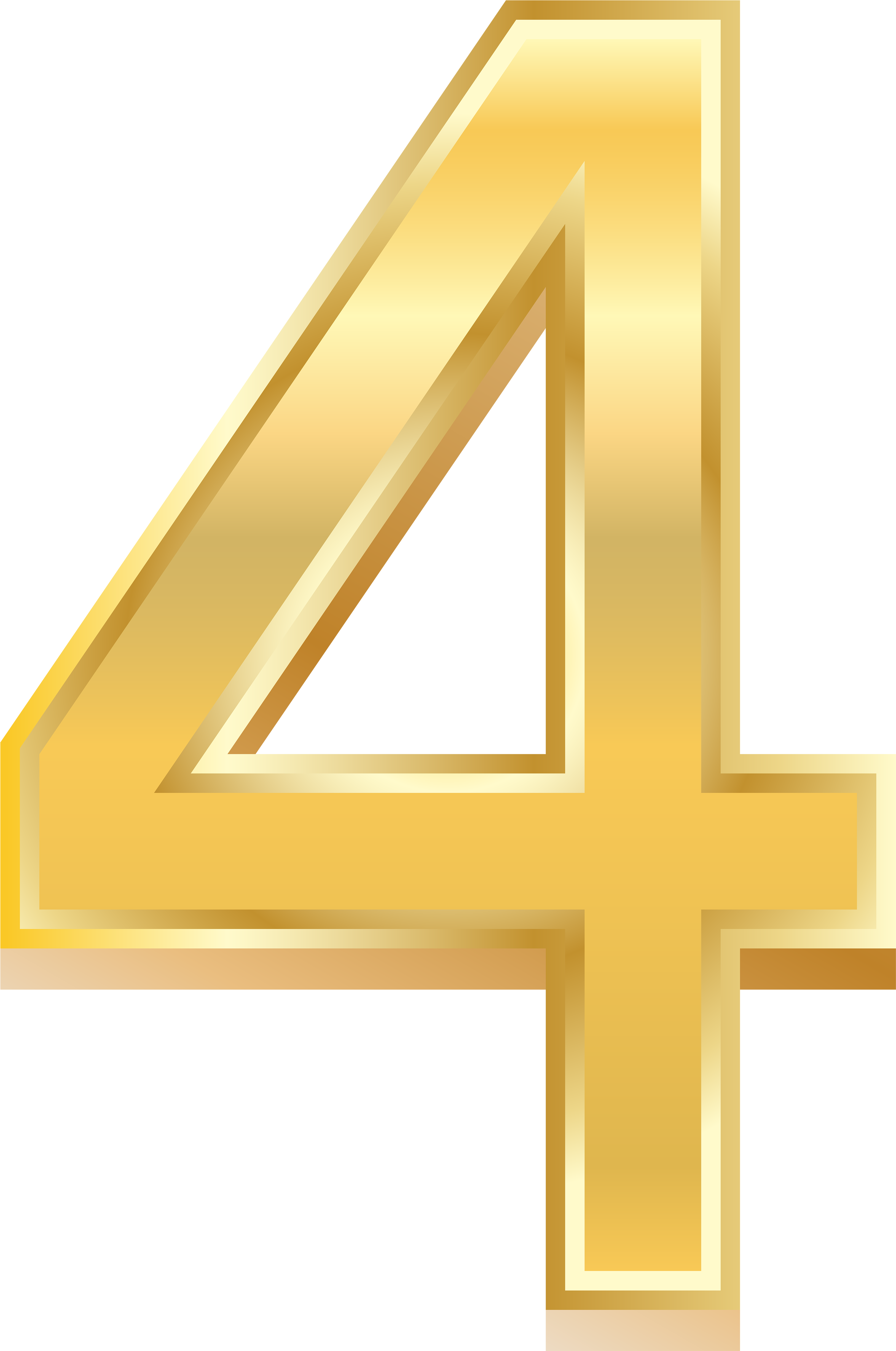 Golden Number Four Graphic