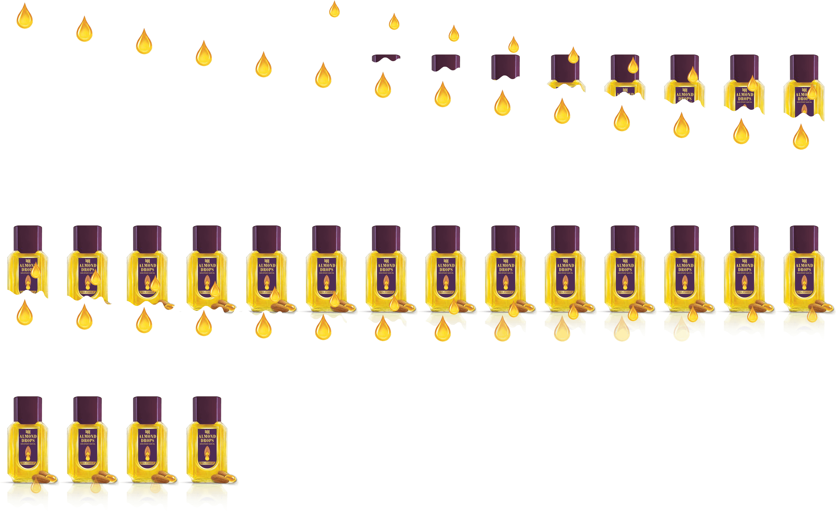 Golden Oil Bottles Pattern