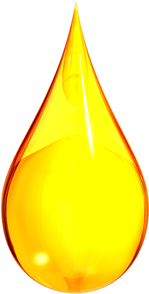 Golden Oil Drop Graphic