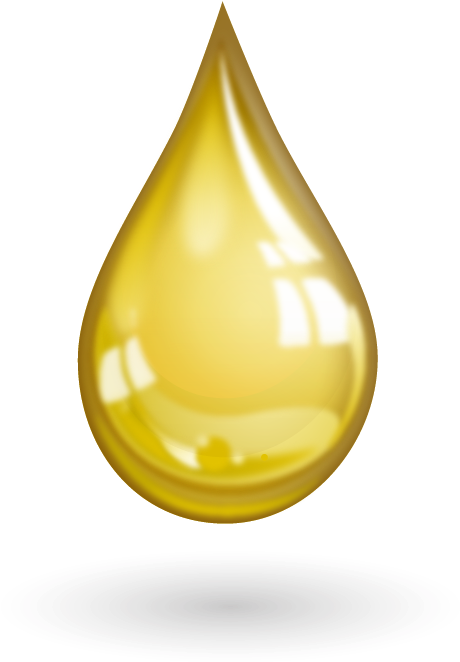 Golden Oil Drop Graphic