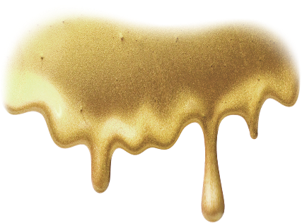 Golden Paint Drip Texture