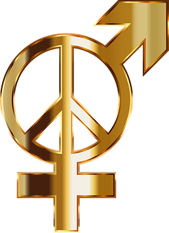 Golden Peaceand Gender Symbol