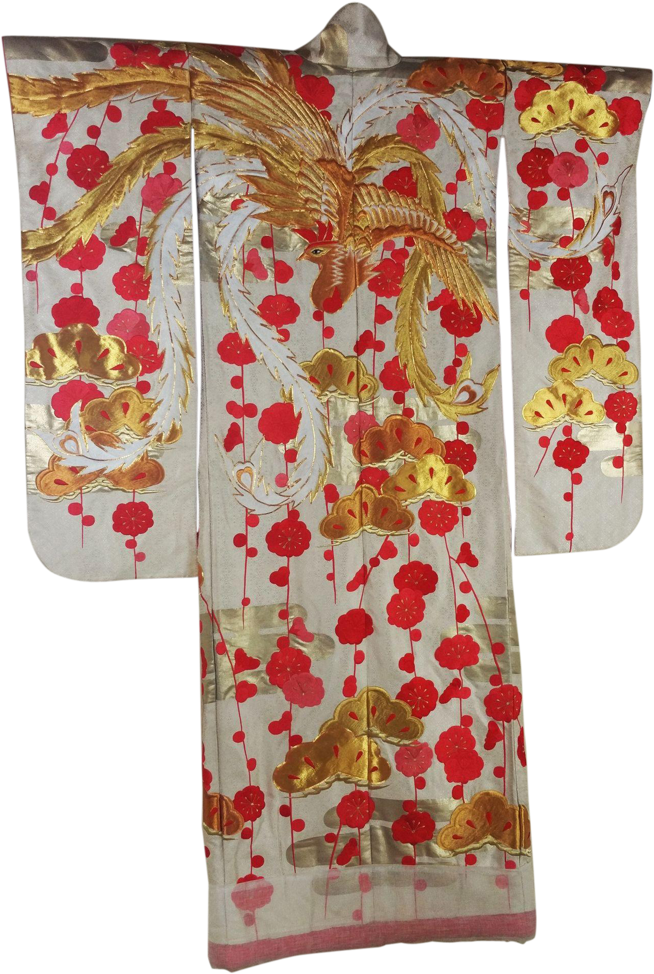 Golden Phoenix Kimono Design