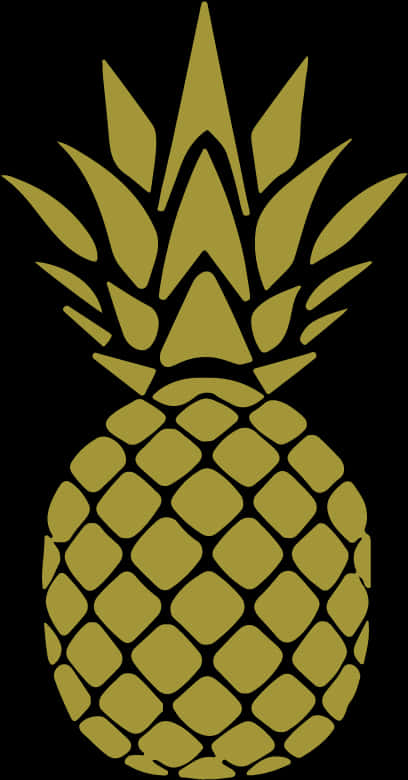 Golden Pineapple Graphic
