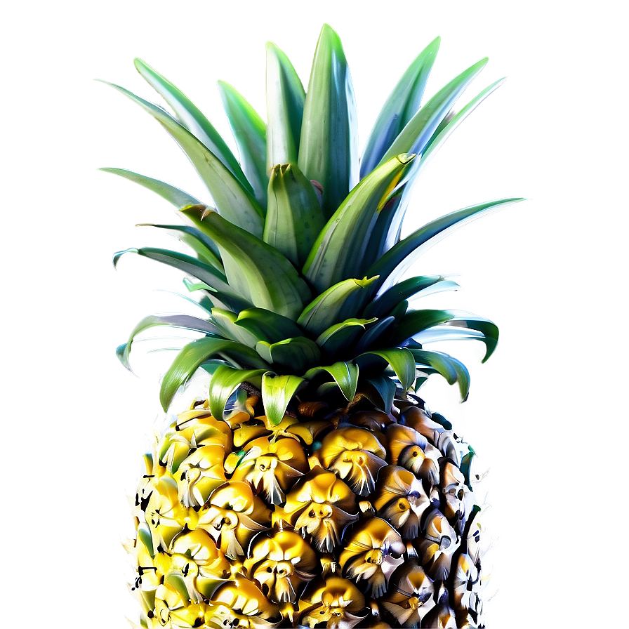 Golden Pineapple Png 05032024