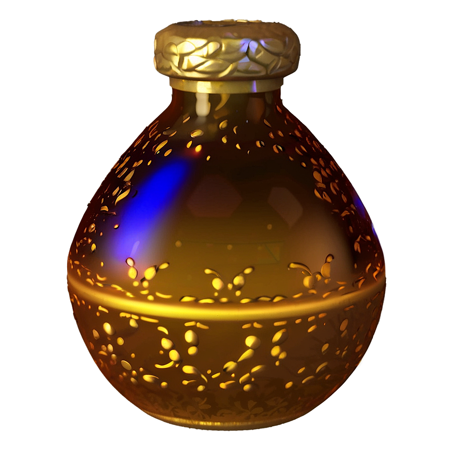 Golden Potion Bottle Png Gxl