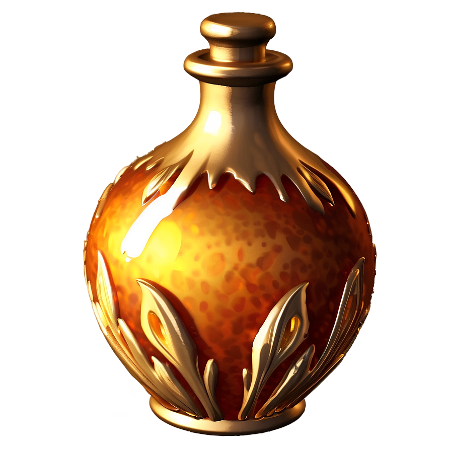 Golden Potion Bottle Png Ybv