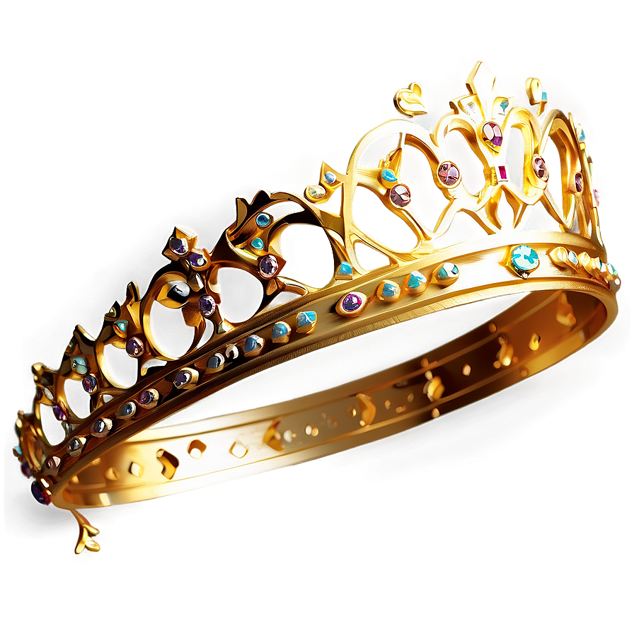 Golden Princess Crown Png 05252024