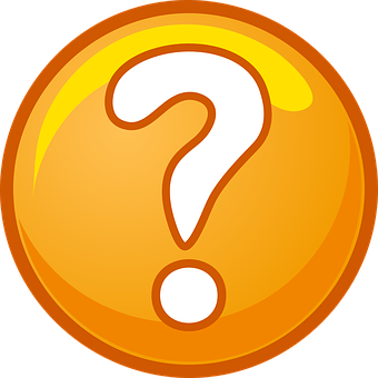 Golden Question Mark Icon