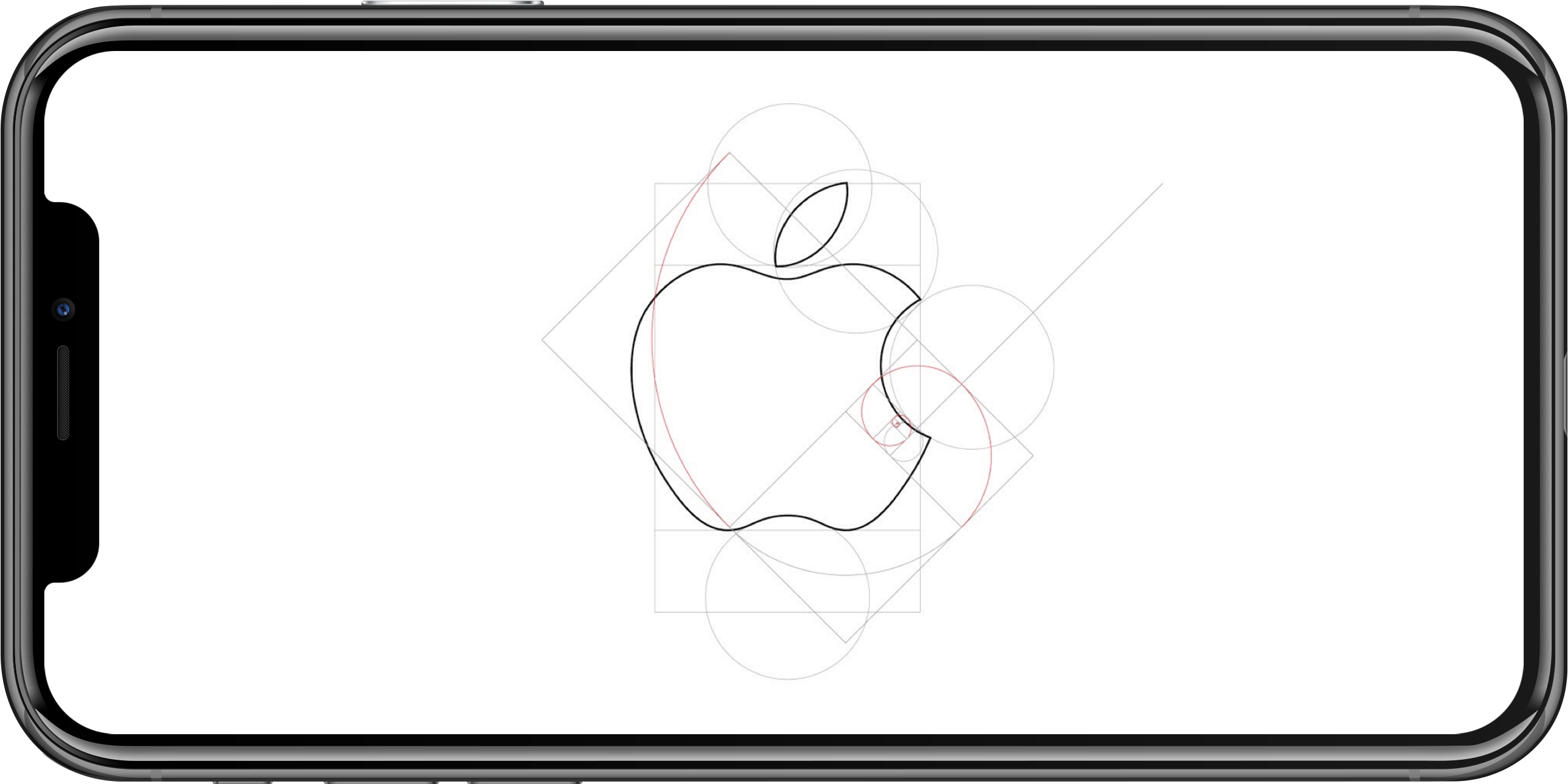 Golden Ratio Apple Logo Design