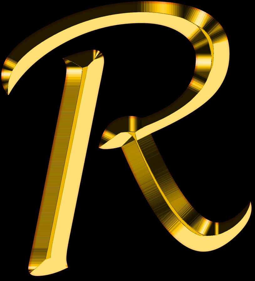 Golden Registered Trademark Symbol