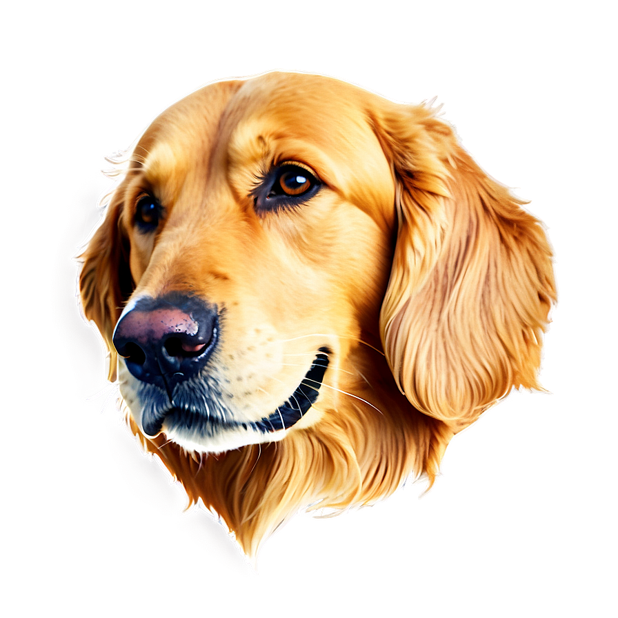 Golden Retriever Dog Head Png Qxq46