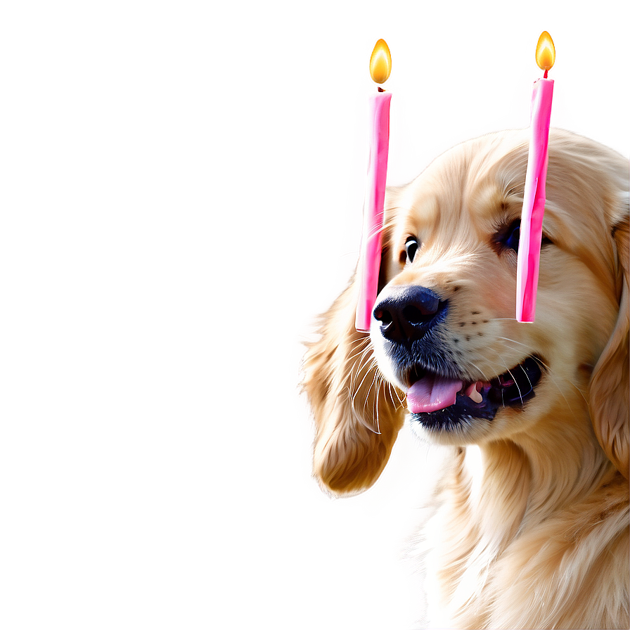 Golden Retriever Puppy Birthday Hat Png Vwf5