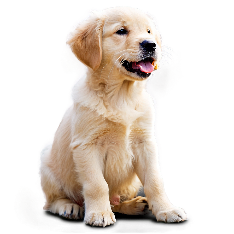 Golden Retriever Puppy Eating Png 06252024