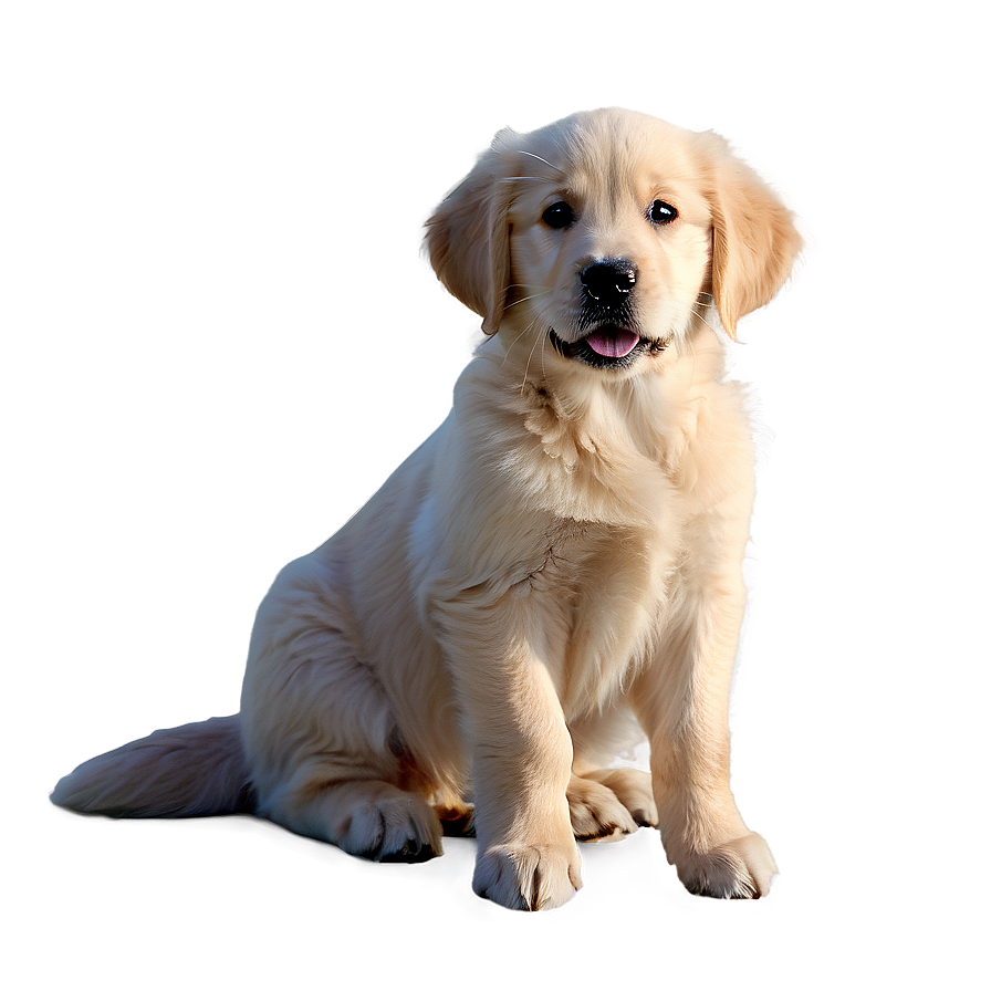 Golden Retriever Puppy In Snow Png 06252024