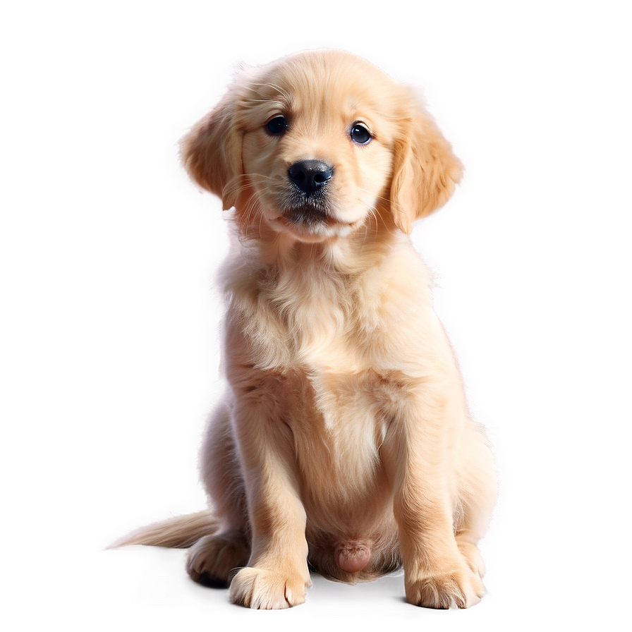 Golden Retriever Puppy In Sunlight Png 87