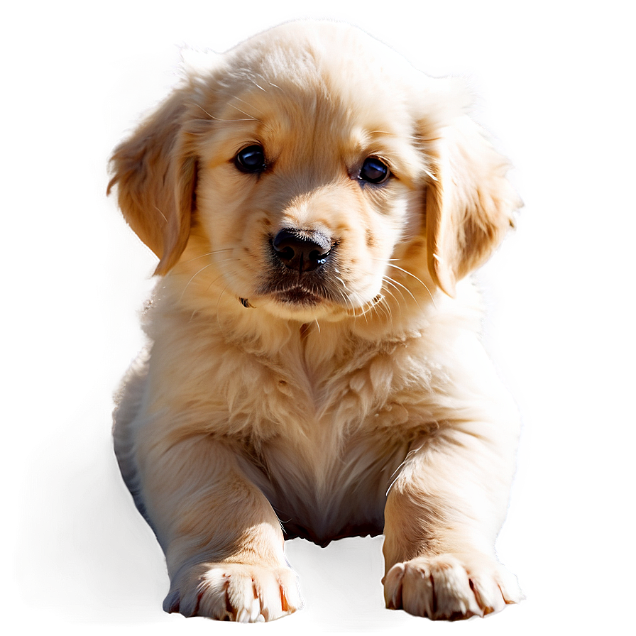 Golden Retriever Puppy In Sunlight Png Xlw