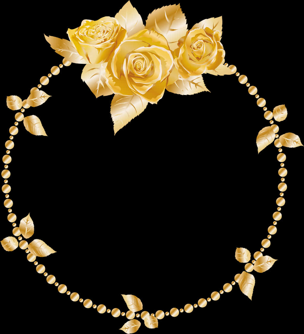 Golden Rose Frame Design