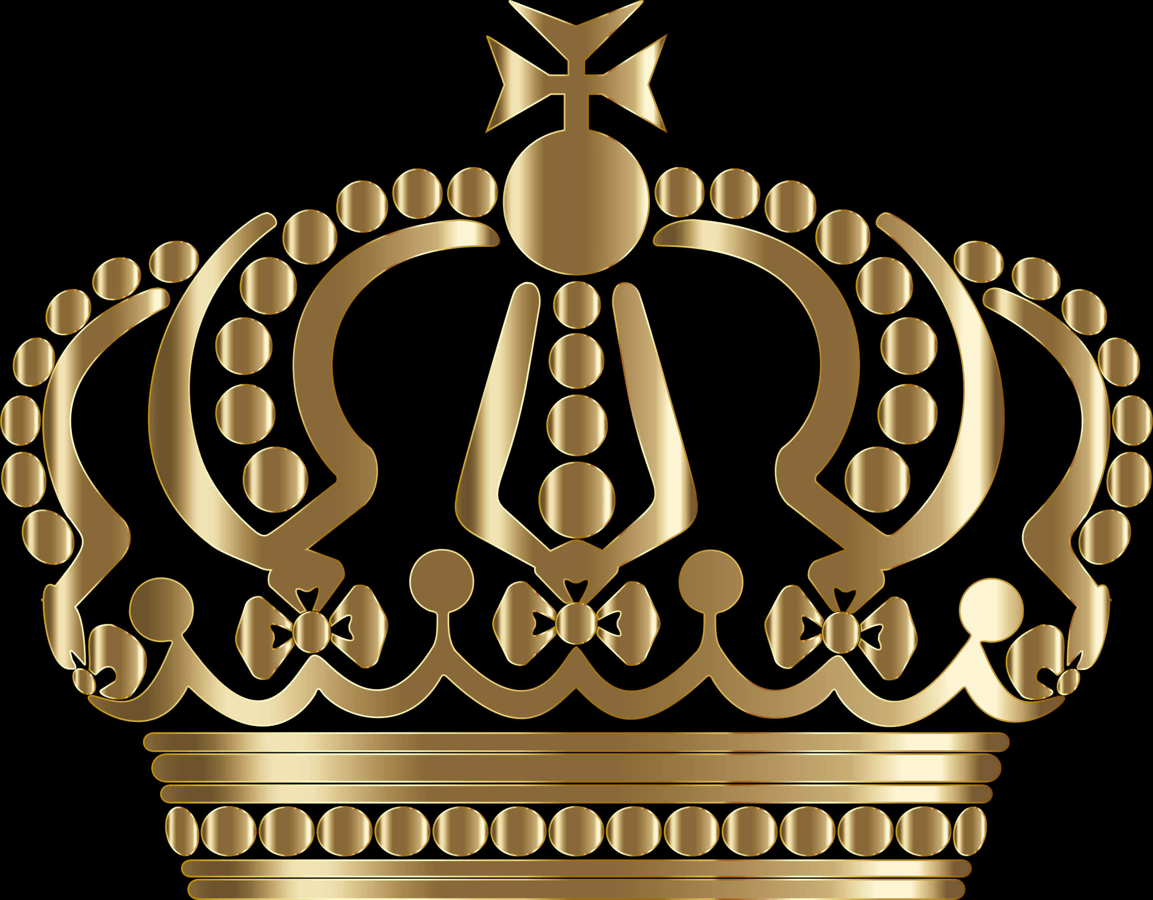 Golden Royal Crown Graphic