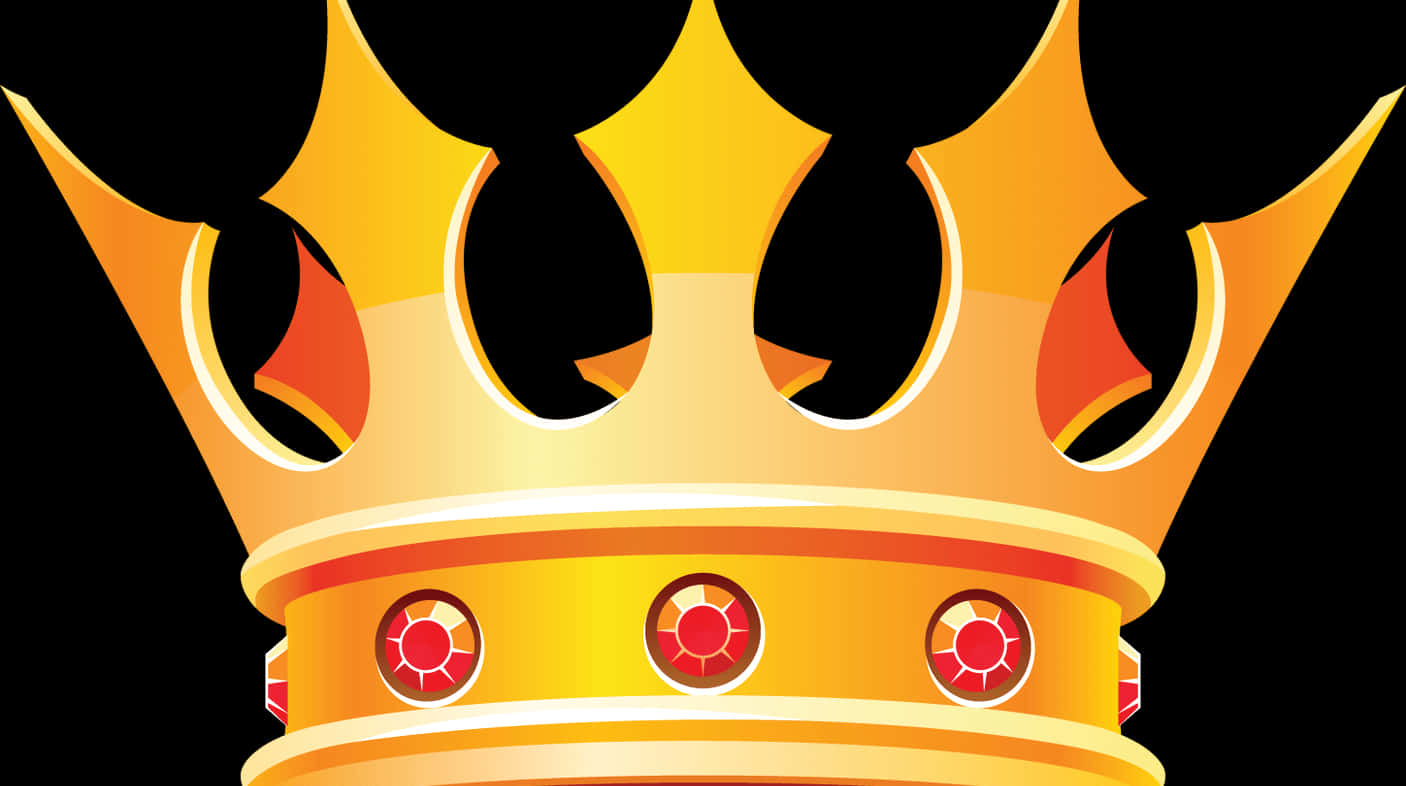 Golden Royal Crown Illustration
