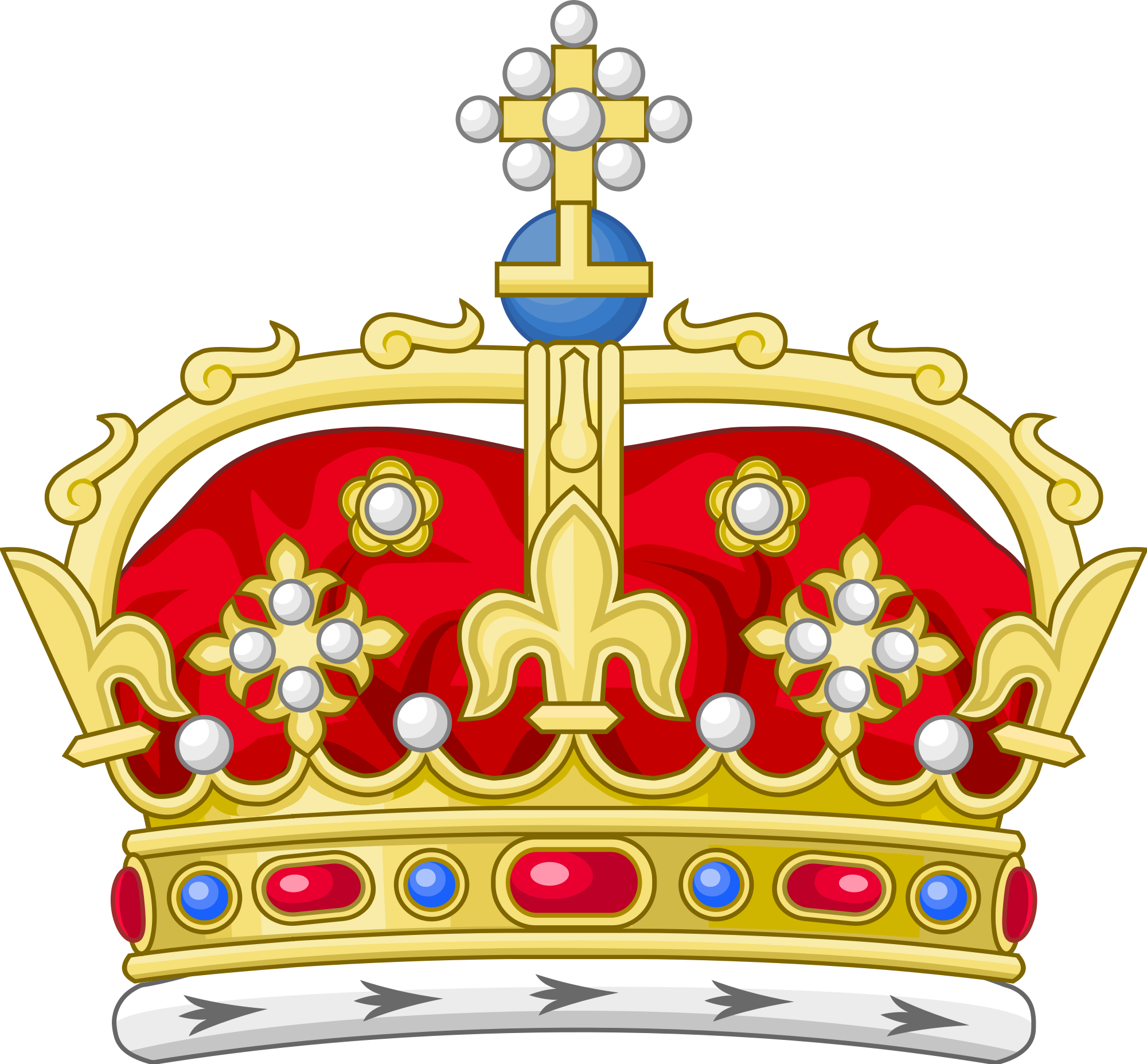 Golden Royal Crown Vector