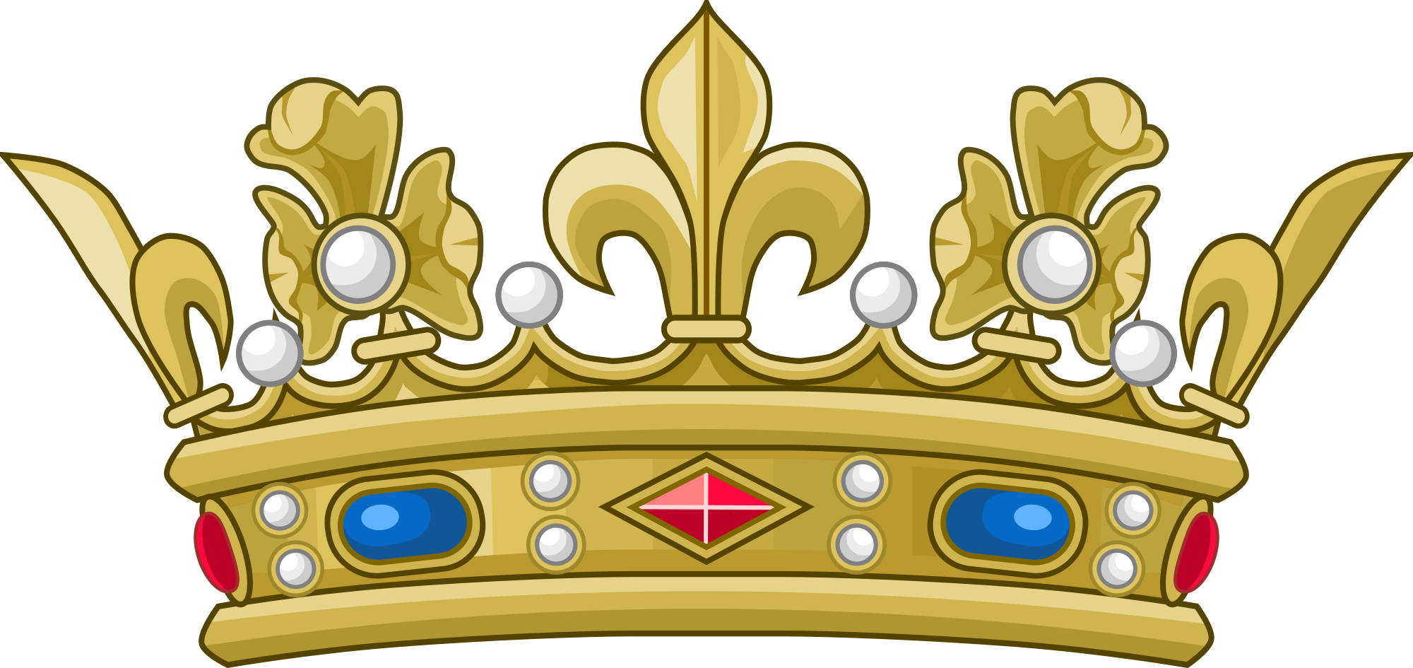 Golden Royal Crown Vector