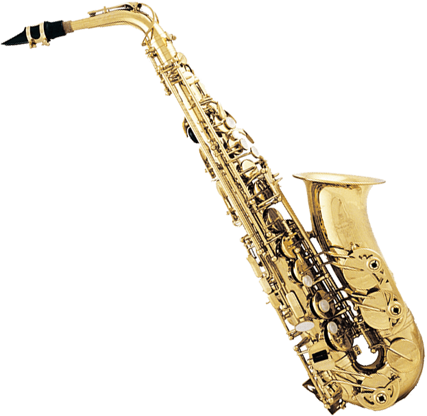 Golden Saxophone Isolated