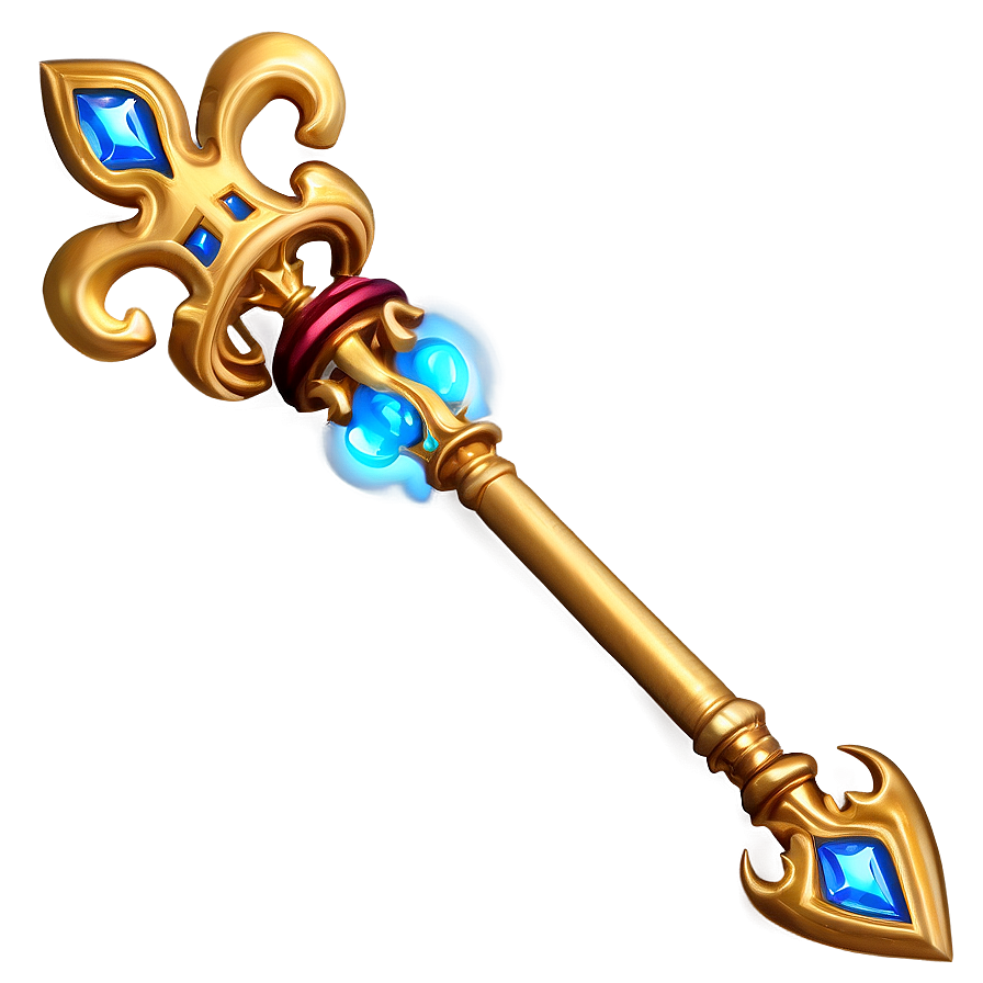 Golden Scepter Png 06282024