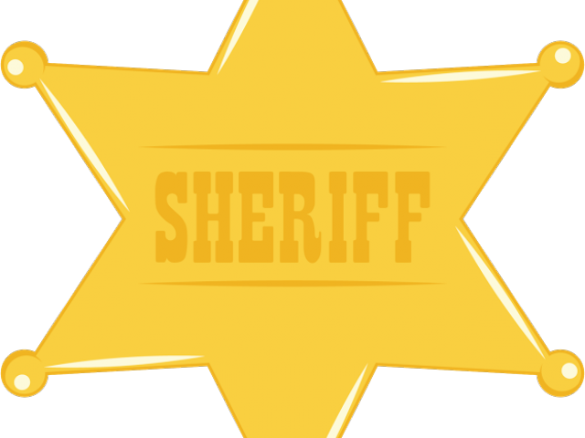 Golden Sheriff Badge