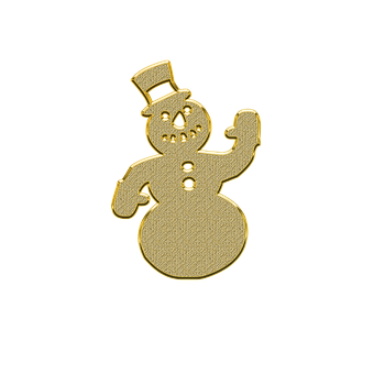 Golden Snowman Graphic