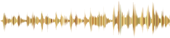 Golden Sound Wave Visualization