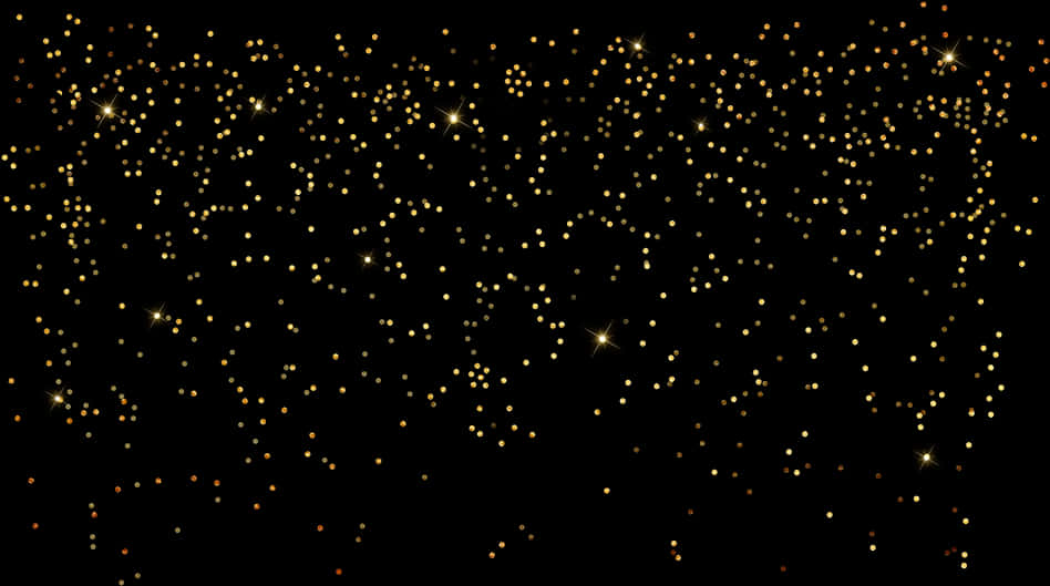 Golden Sparkle Confetti Background