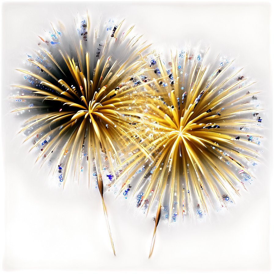 Golden Sparkle Fireworks Png Acs98