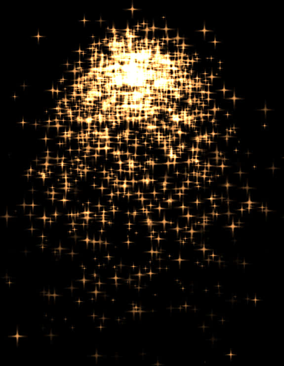 Golden Sparkle Glow Background