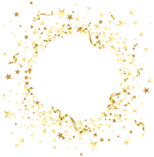 Golden Star Clipart Circle