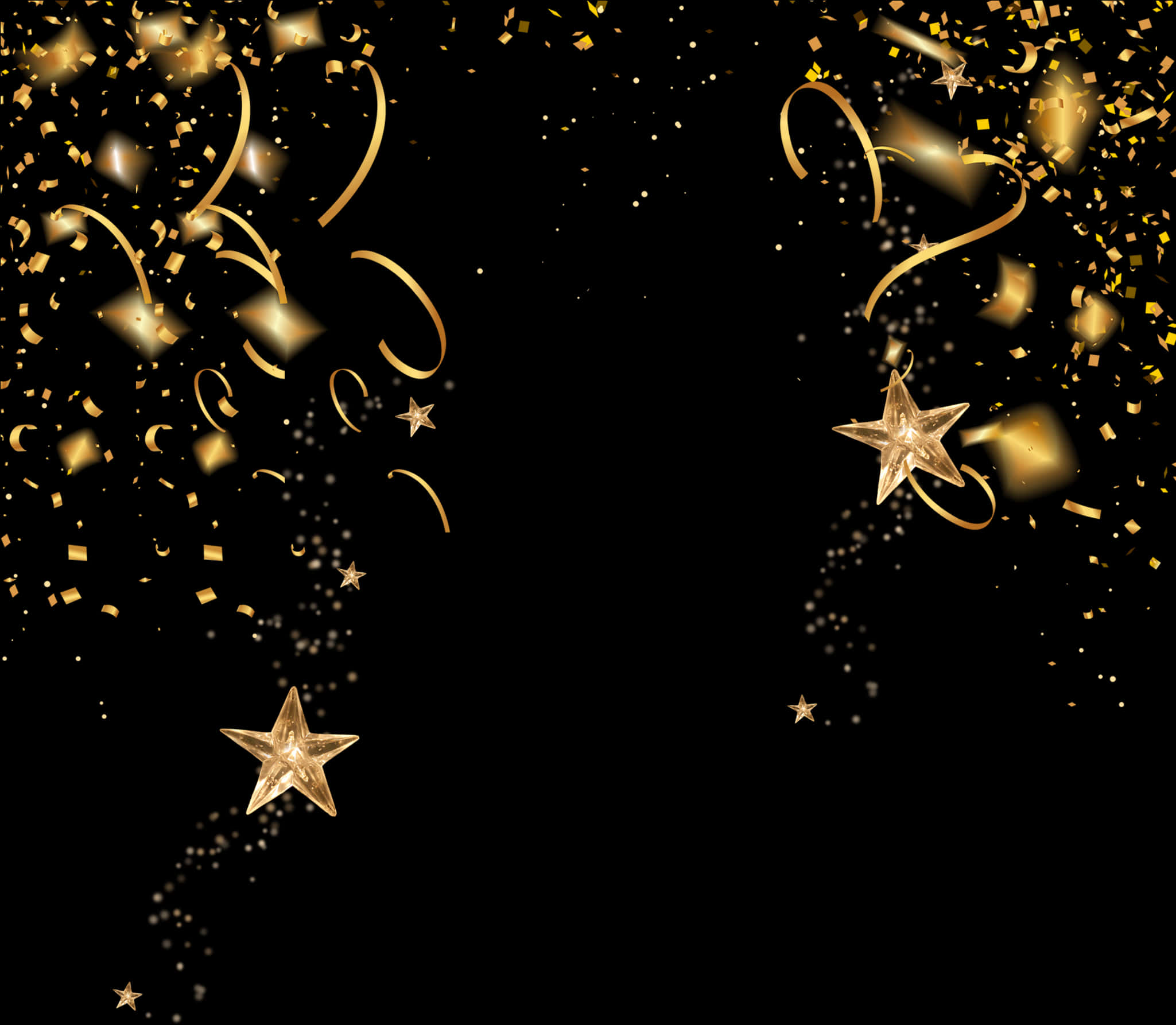 Golden_ Star_ Confetti_ Celebration_ Background