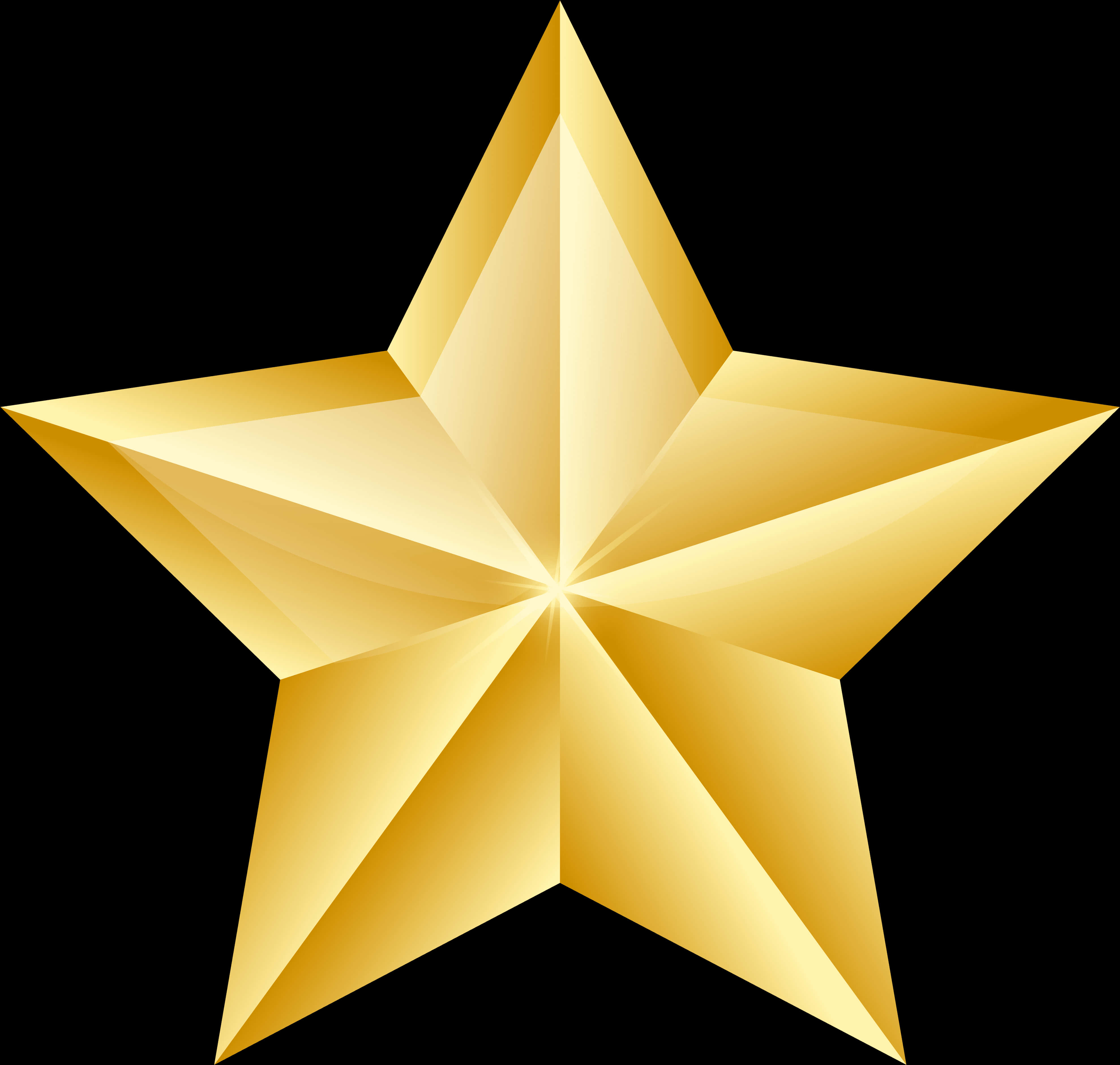 Golden Star Illustration