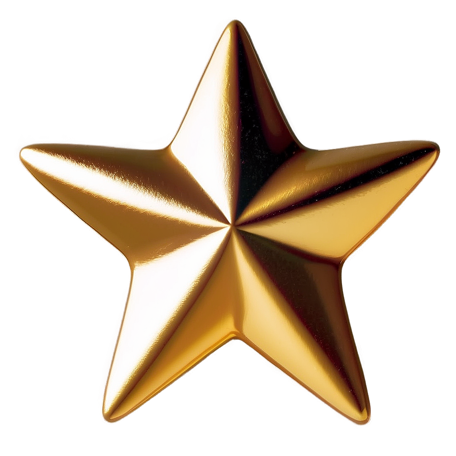 Golden Star Transparent Png 54