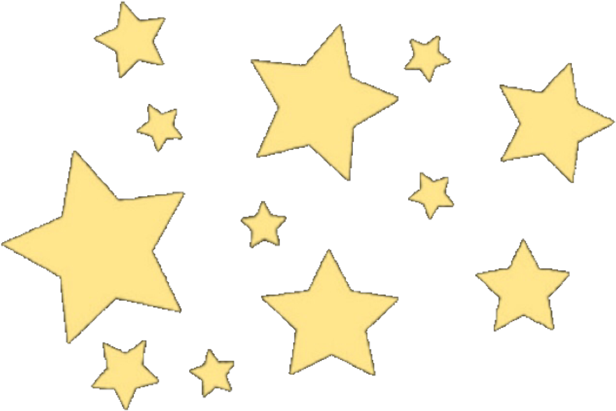 Golden Stars Scatteredon Teal Background