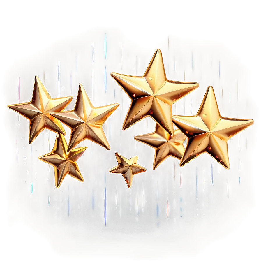 Golden Stars Transparent Png 87