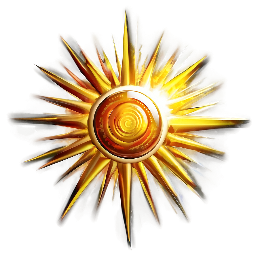 Golden Sun Rays Png 25