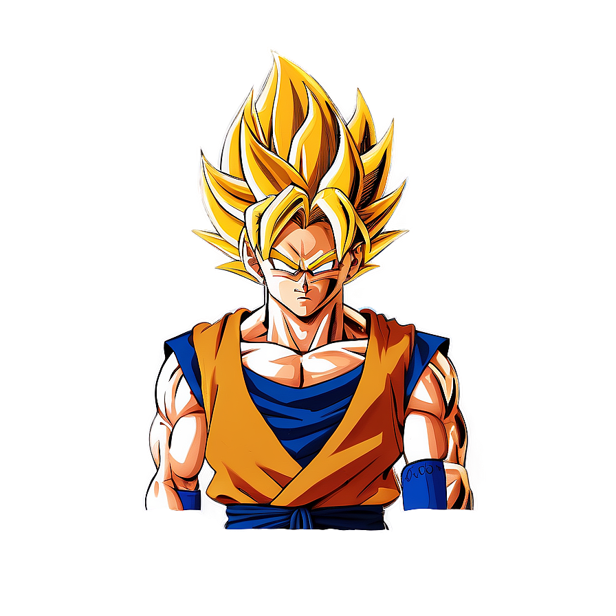 Golden Super Saiyan Hair Png Qrt10